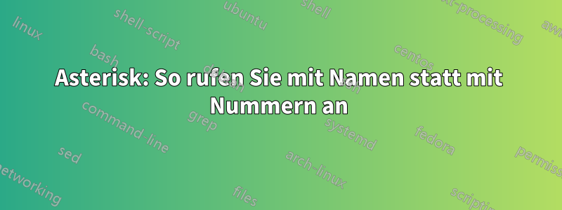 Asterisk: So rufen Sie mit Namen statt mit Nummern an