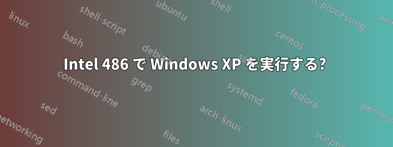 Intel 486 で Windows XP を実行する?