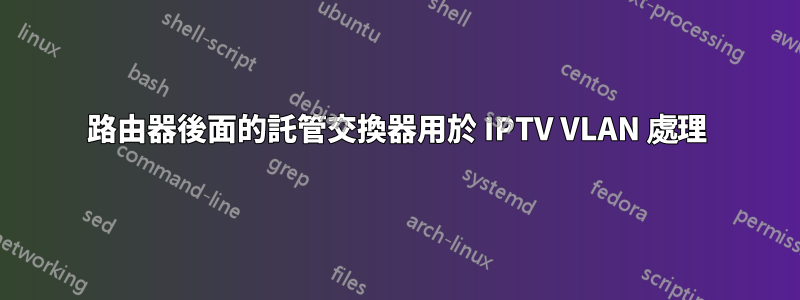 路由器後面的託管交換器用於 IPTV VLAN 處理