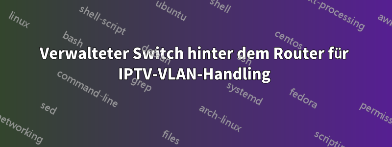 Verwalteter Switch hinter dem Router für IPTV-VLAN-Handling