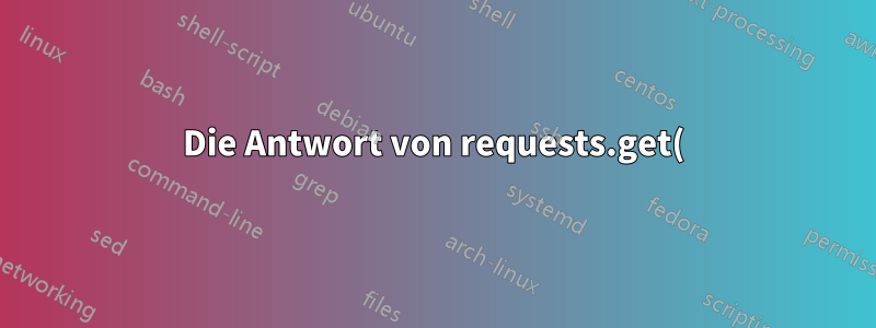 Die Antwort von requests.get() ändert das Zeitformat