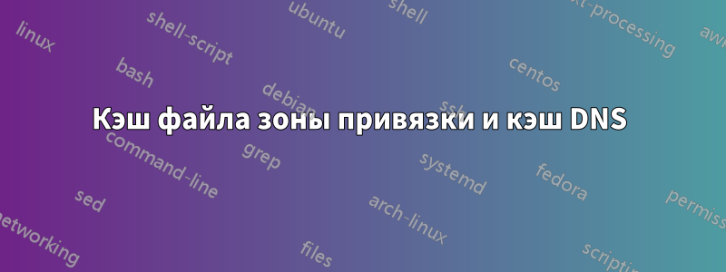 Кэш файла зоны привязки и кэш DNS