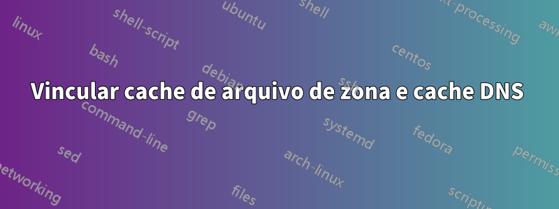 Vincular cache de arquivo de zona e cache DNS