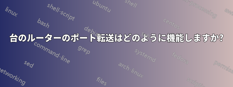 2 台のルーターのポート転送はどのように機能しますか?