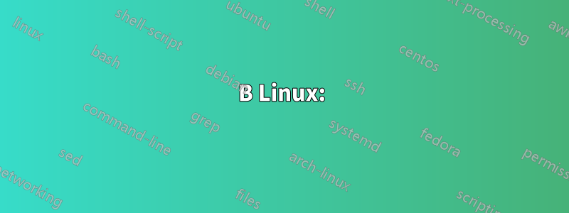 В Linux: