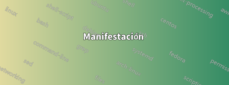 Manifestación