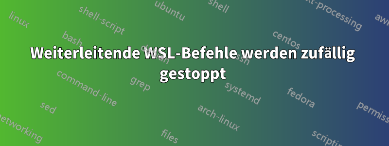 Weiterleitende WSL-Befehle werden zufällig gestoppt