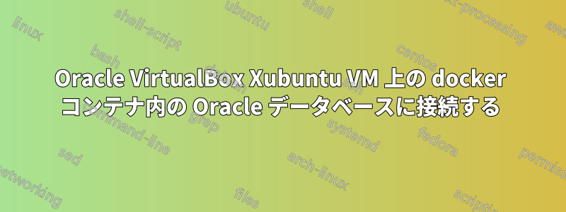 Oracle VirtualBox Xubuntu VM 上の docker コンテナ内の Oracle データベースに接続する
