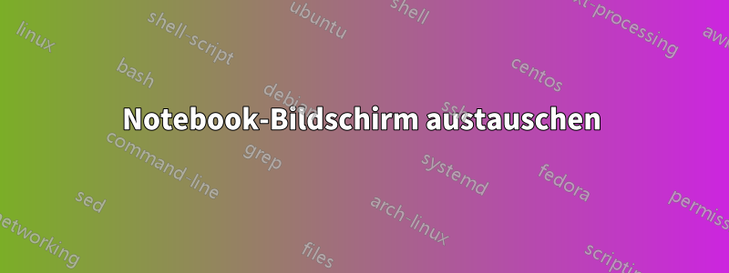Notebook-Bildschirm austauschen