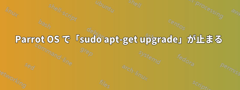 Parrot OS で「sudo apt-get upgrade」が止まる