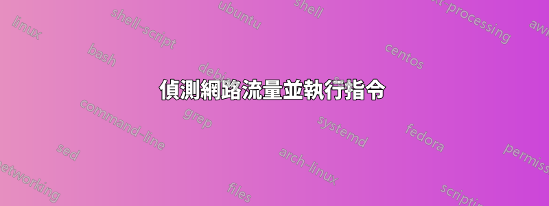 偵測網路流量並執行指令