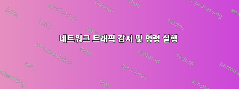 네트워크 트래픽 감지 및 명령 실행