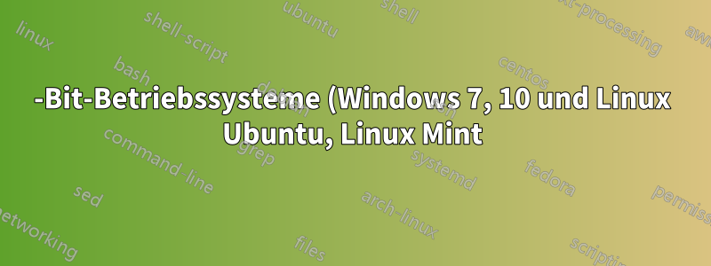 64-Bit-Betriebssysteme (Windows 7, 10 und Linux Ubuntu, Linux Mint) booten nicht mit zusätzlichem RAM, aber 32-Bit-Betriebssysteme (Windows 7) booten problemlos mit demselben zusätzlichen RAM