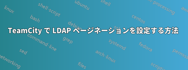 TeamCity で LDAP ページネーションを設定する方法