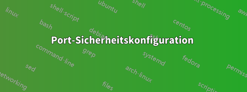 Port-Sicherheitskonfiguration