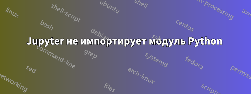 Jupyter не импортирует модуль Python