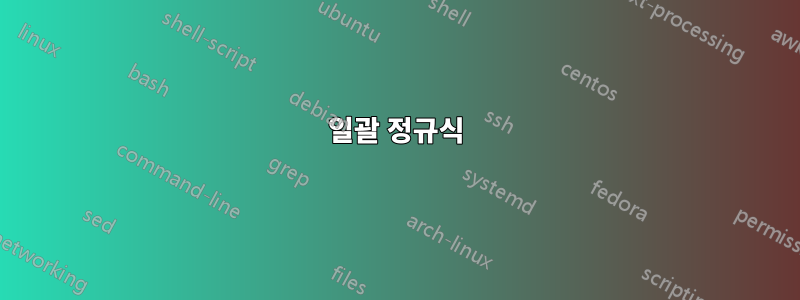 일괄 정규식