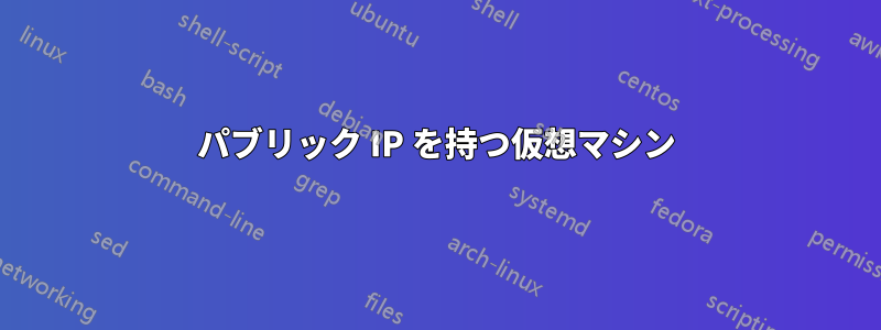 パブリック IP を持つ仮想マシン