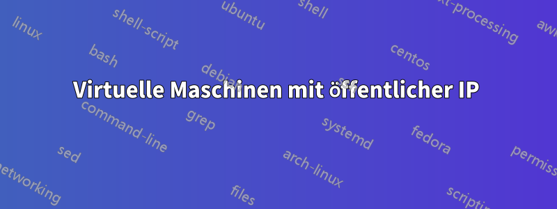 Virtuelle Maschinen mit öffentlicher IP