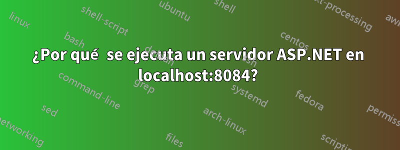 ¿Por qué se ejecuta un servidor ASP.NET en localhost:8084?