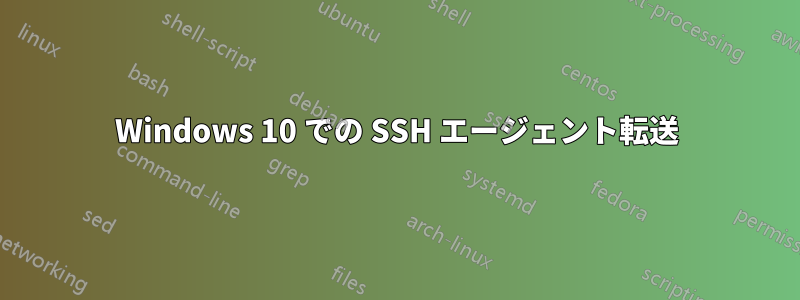 Windows 10 での SSH エージェント転送