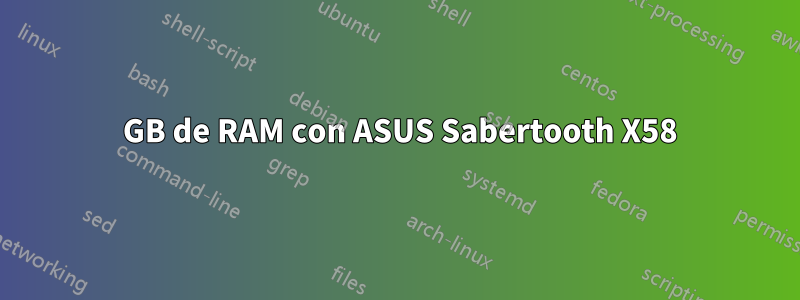 8 GB de RAM con ASUS Sabertooth X58