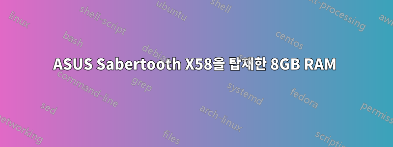 ASUS Sabertooth X58을 탑재한 8GB RAM