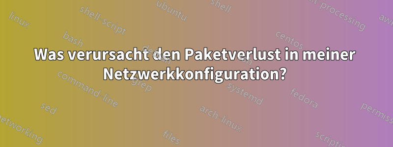 Was verursacht den Paketverlust in meiner Netzwerkkonfiguration?