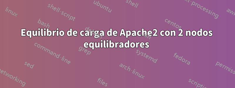 Equilibrio de carga de Apache2 con 2 nodos equilibradores