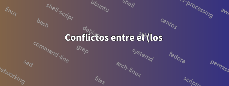 Conflictos entre el (los) plural (es) y (s) entre paréntesis Autocorregido a §