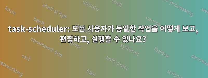 task-scheduler: 모든 사용자가 동일한 작업을 어떻게 보고, 편집하고, 실행할 수 있나요?