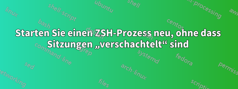 Starten Sie einen ZSH-Prozess neu, ohne dass Sitzungen „verschachtelt“ sind