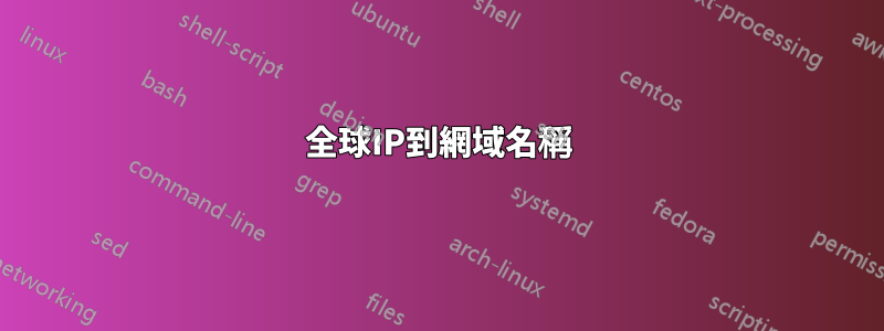 全球IP到網域名稱