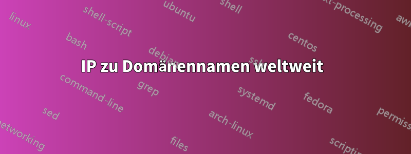 IP zu Domänennamen weltweit 