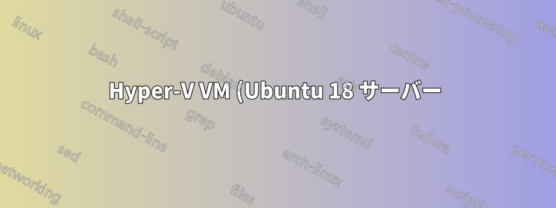 Hyper-V VM (Ubuntu 18 サーバー) に PuTTY がインストールできない