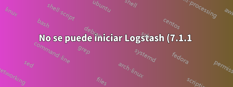 No se puede iniciar Logstash (7.1.1) en Windows 2012 R2