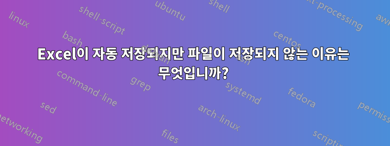 Excel이 자동 저장되지만 파일이 저장되지 않는 이유는 무엇입니까?