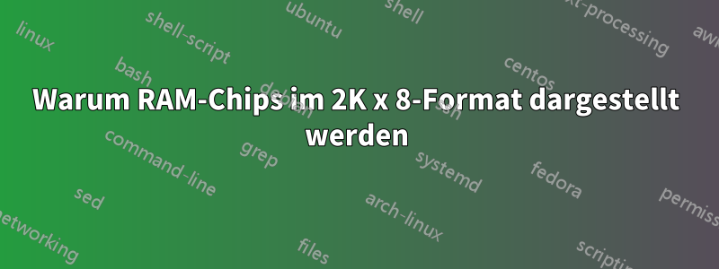 Warum RAM-Chips im 2K x 8-Format dargestellt werden