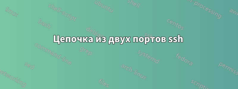 Цепочка из двух портов ssh