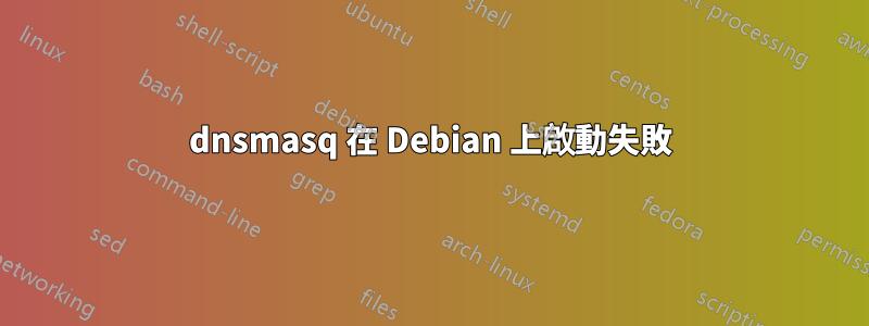 dnsmasq 在 Debian 上啟動失敗