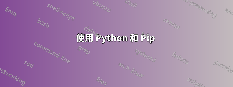 使用 Python 和 Pip