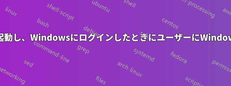 コンピュータの起動時に実行可能な.jarを起動し、WindowsにログインしたときにユーザーにWindowsデスクトップが表示されないようにする