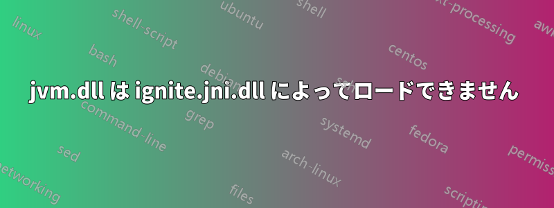 jvm.dll は ignite.jni.dll によってロードできません