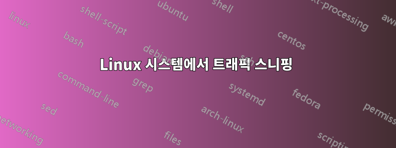 Linux 시스템에서 트래픽 스니핑