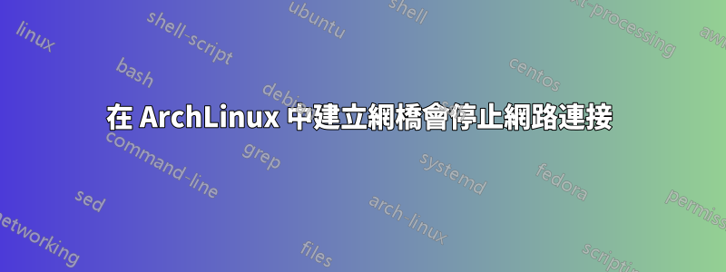 在 ArchLinux 中建立網橋會停止網路連接