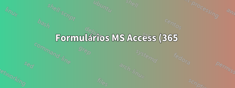 Formulários MS Access (365): Um ID vincula-se a dois campos (primário, secundário). Como posso obter um subformulário para recuperar os dois campos?