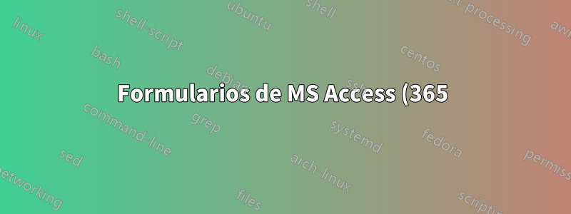 Formularios de MS Access (365): una identificación se vincula a dos campos (primario, secundario). ¿Cómo puedo obtener un subformulario para recuperar ambos campos?