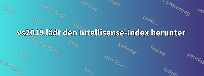 vs2019 lädt den Intellisense-Index herunter
