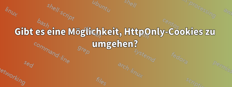 Gibt es eine Möglichkeit, HttpOnly-Cookies zu umgehen?