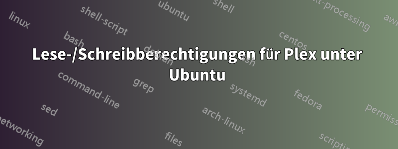 Lese-/Schreibberechtigungen für Plex unter Ubuntu